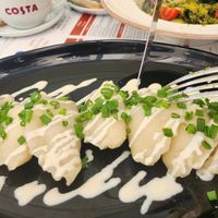 Vegan pierogi, meh, had better but not terrible at RAJ in Bialystok