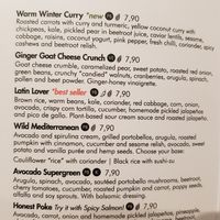 Most bowls are vegan "PB" at Honest Greens - Tuset in Barcelona