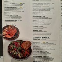 Menu at Honest Greens - Tuset in Barcelona