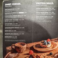 Menu at Honest Greens - Tuset in Barcelona