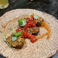 Watermelon tartare  at Honest Greens - Tuset in Barcelona