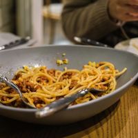 Green Pig Omnipork Bolognese  at The Pizza Pig in New Territories