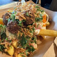 falafel fries  at Frittenwerk - Hbf Leipzig in Leipzig