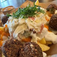 falafel fries  at Frittenwerk - Hbf Leipzig in Leipzig