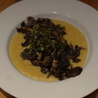 Vegan friendly, black and mushrooms and grits  at Maple Tree Inn in Homewood