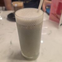 Strawberry & matcha oat latte (meh) at Heavenly Desserts - Cambridge in Cambridge