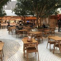 Indoor seating at Avocaderia - The Hugh in New York City