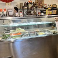 Bahn mi station at the back of the grocery store  #Veganuary at The Laughing Elephant in Wentworth Falls