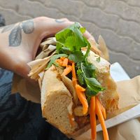 Vegan bahn mi at The Laughing Elephant in Wentworth Falls