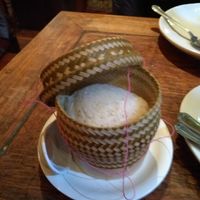 Sticky rice at Muang Thai Restaurant in North London
