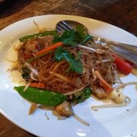 Pad Se-Ew (vegan without egg on request) at Muang Thai Restaurant in North London