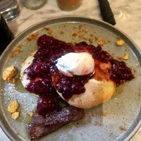 Pancakes - vegan as standard  #Veganuary at PEACH in Bishops Stortford