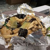 Chicken and fungus  at Love Veggie Macau in Macau