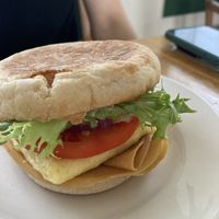 Breakfast sandwich   at Wild Chestnut Cafe in Florence