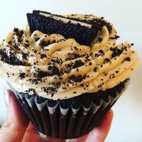 Oreo cupcake   at Wild Chestnut Cafe in Florence