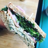 Chickpea salad sandwich   at Wild Chestnut Cafe in Florence