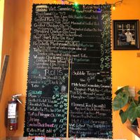 Menu at Banhmigos in Brooklyn