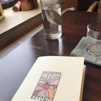 Menukaart at Rotonde in Rotterdam