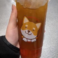 mango green tea with strawberry jelly   at Pochi Bubble Tea Cafe in Lynnwood