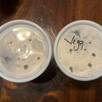 veggie broths clearly labeled   at Pho 175 in Woodinville