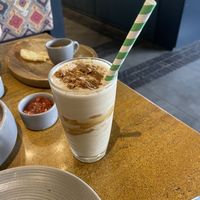 Vegan biscoff shake  at Quyu's Taproom in Jaipur