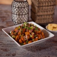 crispy chili baby corn*
vegan
baby corn. onion. green chili. at Inchin's Bamboo Garden in Nashville