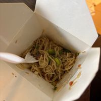 Vegetable Hakka noodles…delish!  at Inchin's Bamboo Garden in Nashville