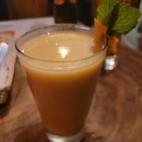 Lúcuma juice at Salvajes in Cusco