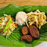 veggie plate at Berracas de la 13 in Medellin