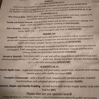 Menu at Cafe Roya in Beeston