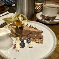 Choc ‘Cheese’cake sorry forgot the name of it but it was GF and yummy  at Cafe Roya in Beeston