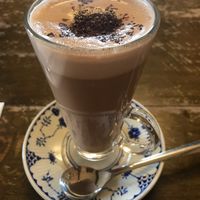 Hot chocolate (vegan)  at Cafe Roya in Beeston