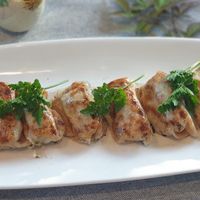 Gyozas at haha vegan Ryokan in Beechworth