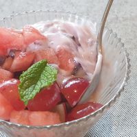 Desert at haha vegan Ryokan in Beechworth