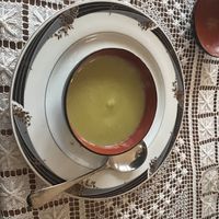 Cream of broccoli soup    at haha vegan Ryokan in Beechworth