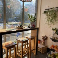 The interior desing is so nice🤩 #Veganuary at Smoothie Land in Krusevac