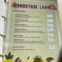 Menu 1 #Veganuary at Smoothie Land in Krusevac