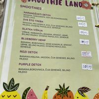 Menu 2 #Veganuary at Smoothie Land in Krusevac