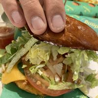 chicken Burger  at Vedang - green burger | Skyline Plaza in Frankfurt