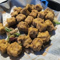 Fried tofu at Restaurante Coreano Gangnam in Sevilla
