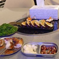 the picture is not good, but the food it is quite plentiflul! at Restaurante Coreano Gangnam in Sevilla