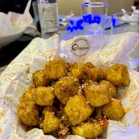 Fried tofu at Restaurante Coreano Gangnam in Sevilla