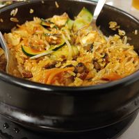 Tofu bibimbap at Restaurante Coreano Gangnam in Sevilla