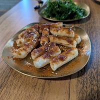 Fried rice cakes at Restaurante Coreano Gangnam in Sevilla