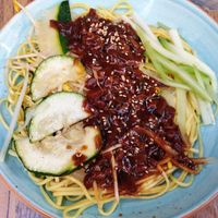 Jjajangmyeon at Restaurante Coreano Gangnam in Sevilla