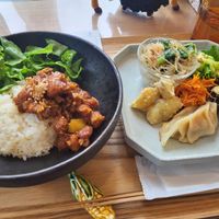 chinese tofu menu at Vegan-Deli Optimist! in Sakura