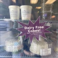 vegan cakes!   at Skinny D's Yogurt in Mill Creek