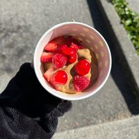 vegan chocolate   at Skinny D's Yogurt in Mill Creek