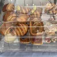 many vegan options at bonjour patisserie  at Hillcrest Farmer's Market in San Diego