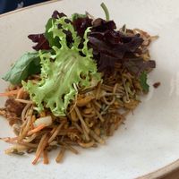 Veggie stir fry with egg  at Koi Cocina Asiatica in Guatape